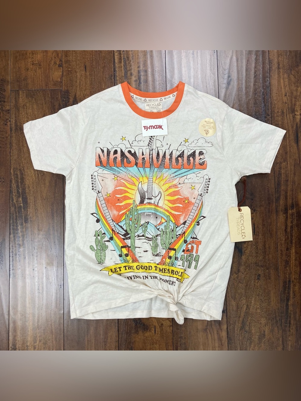 Nashville Let the Good Times Roll Live in the Moment Recycled Threads Women’s XS
